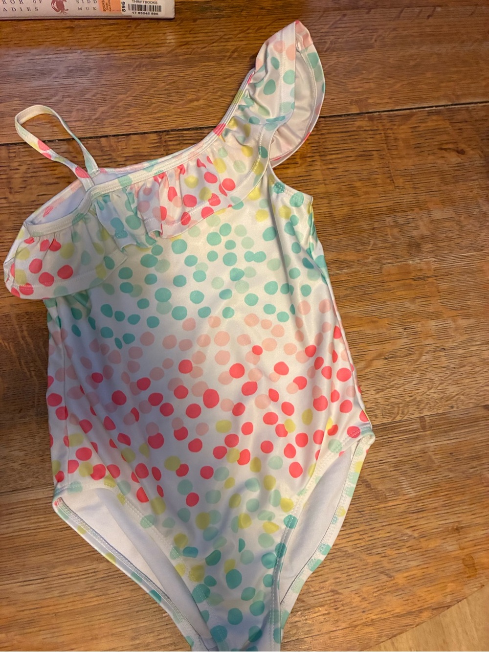 Gymboree Girls Polka Dot One-Piece Swimsuit in White, Pink, Mint, Yellow 8